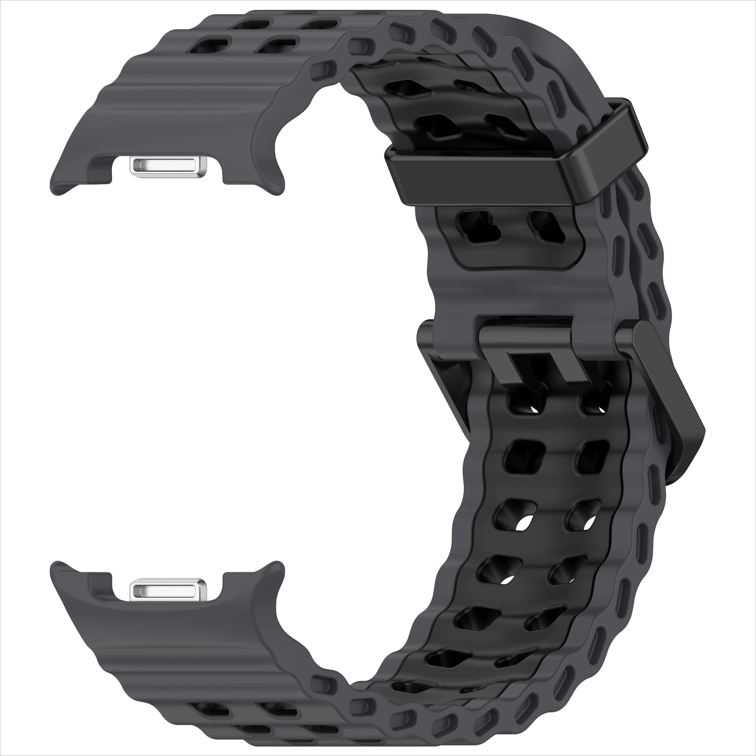 Two-Tone Silicone Sport Band Replacement for Galaxy Watch 8 Classic 46MM