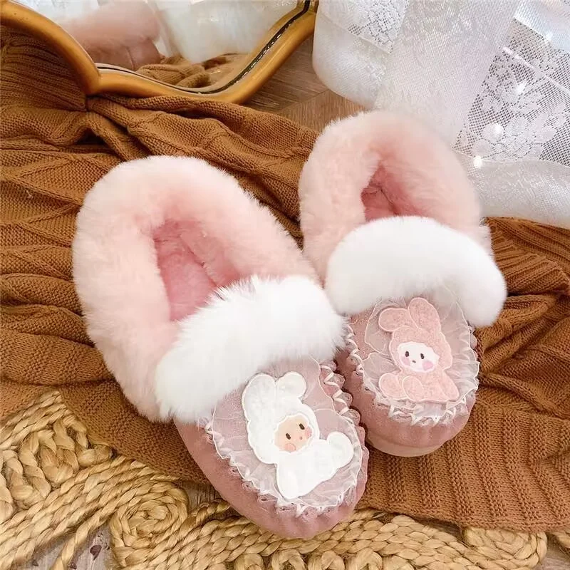 

Fox hair hand custom plus fleece warm boots Fashion winter all-in-one fur boots women 35-39
