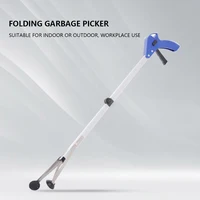 1pc Aluminum Alloy Grabber Reacher Tool Folding Garbage Clip Picker Extended Picker Pliers Sanitary Pickup Cleaning Supplies 1