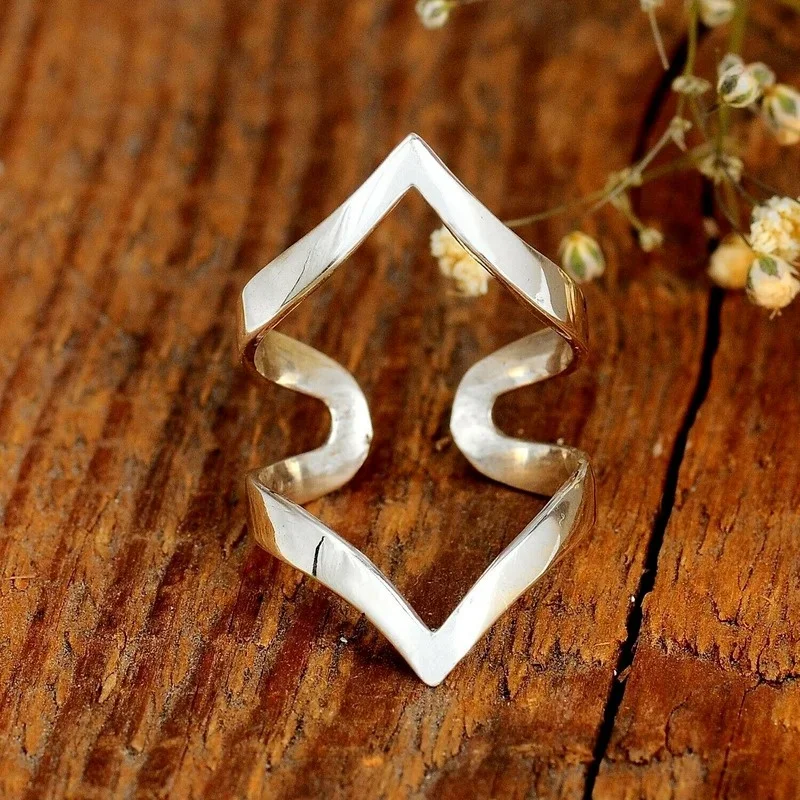 

Fashionable retro design joint splint ring thumb simple meditation declaration jewelry