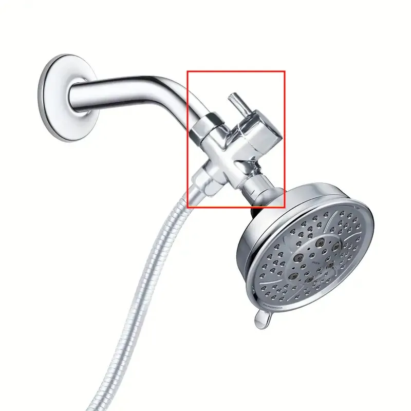 ABS 3 Way Diverter Switch Faucet 1/2 Valve Adapter Converter Chrome For Shower Head Diverter Valve Three-way Water Distribution