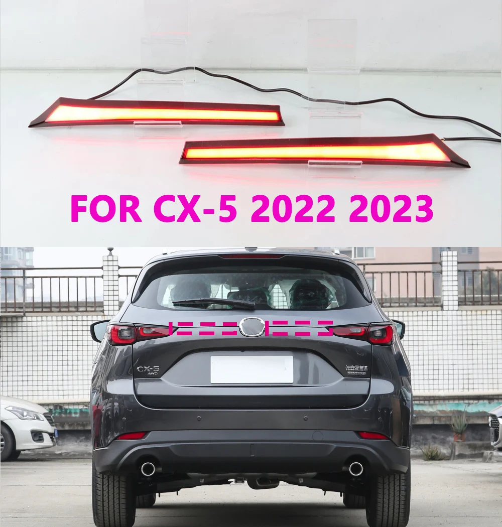 

Car Led Taillight Through Cross Light For CX-5 CX5 2022 2023 Tail Light Reverse Light Brake Light Rear Lamp Car Accessories