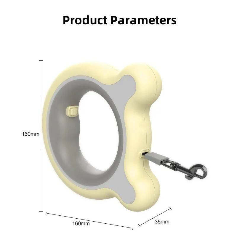 Retractable Pet Leash for Small Dogs with Automatic Lock