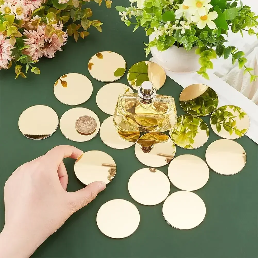 Round Mirror Wall Sticker DIY Home Art Decor 100pcs for Kids Living Room Bedroom Decoration 2/3/4cm wall sticker,mirror wall sticker,acrylic wall sticker