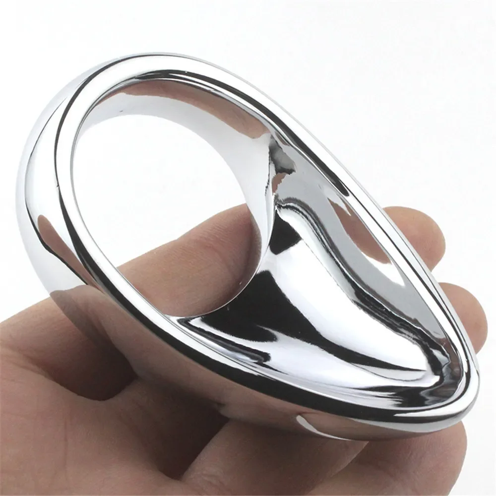 Metal Penis Ring for Men Scrotum Restraint Cover Heavy Duty Penis Stretcher Delay Ejaculation Cockring BDSM Sex Toy for Men