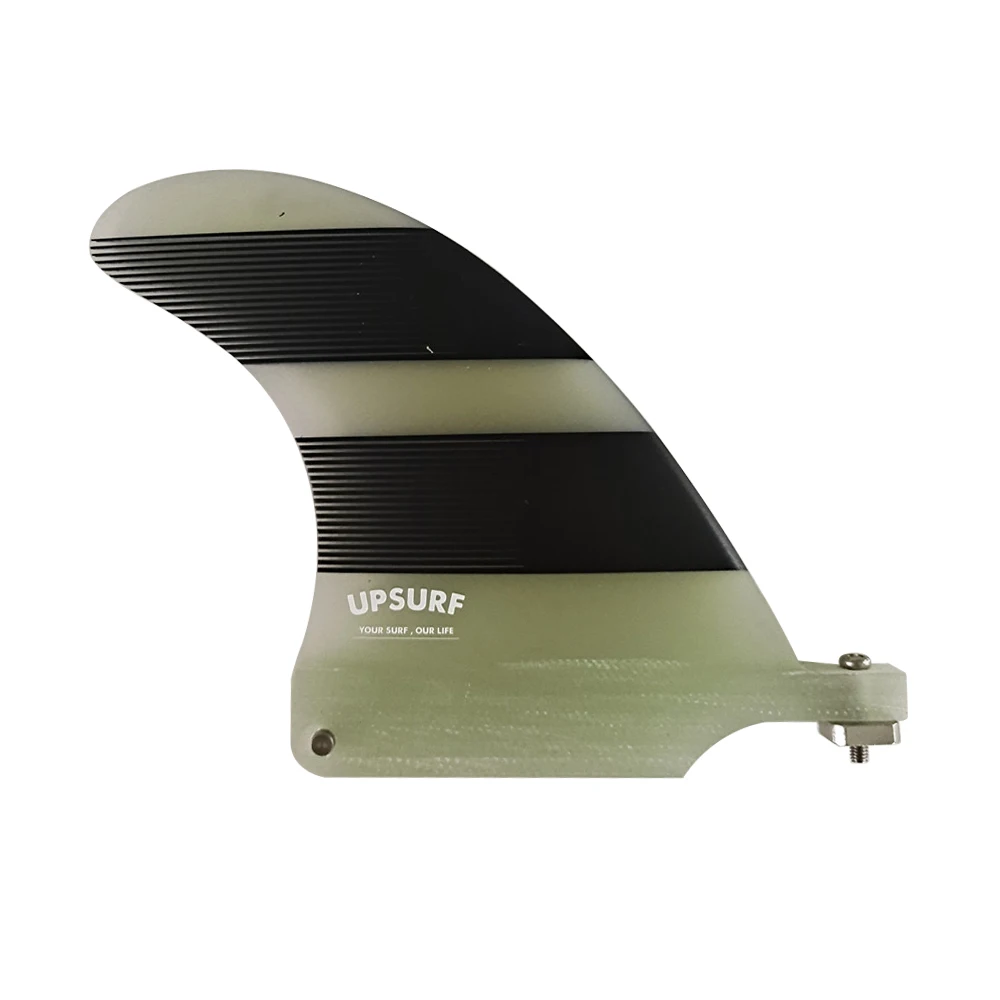 Surfboard Fin 4.5inch Center Surfing Fin For Longboard Single Gray/Clear Quilha Paddle Board SUP Board Small Central surfboard fin