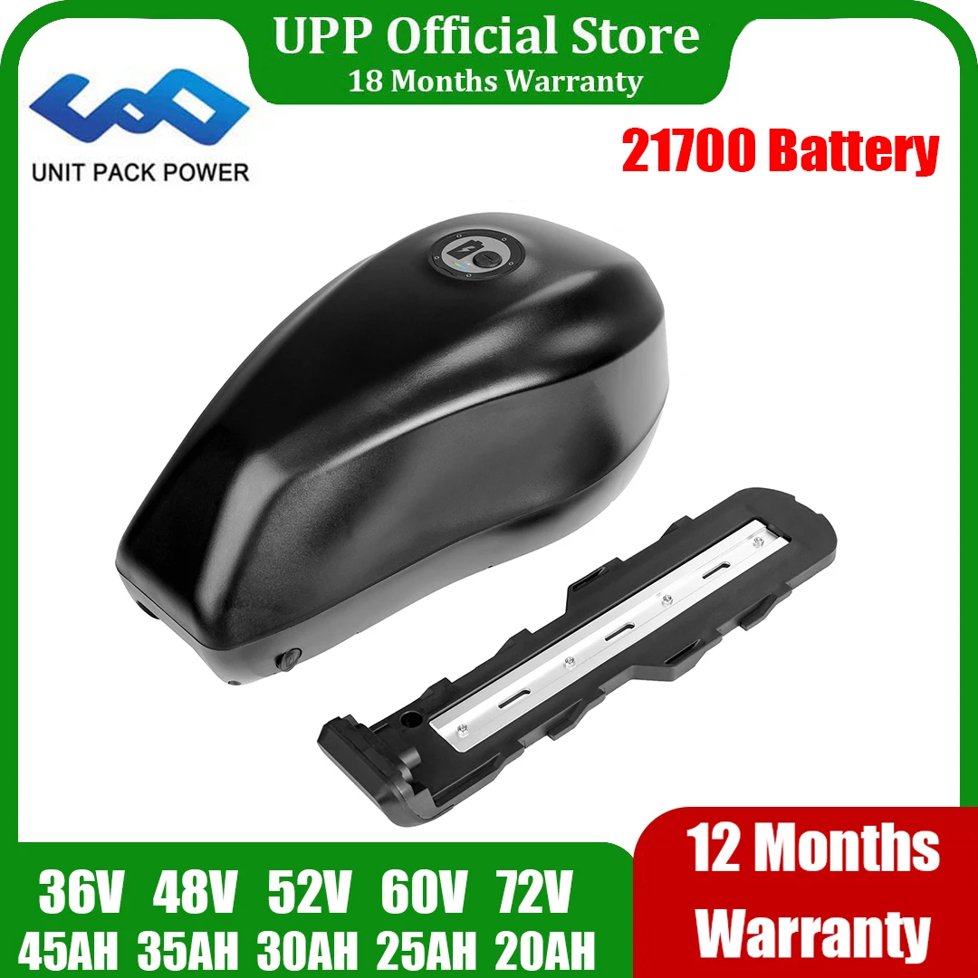 Downtube EBike Battery Tank 21700 48V 35Ah 52V 30Ah 19.2Ah 36V 43.2Ah E-Bike Bicycle Escooter for 350W 500W 750W 1500W 1500W