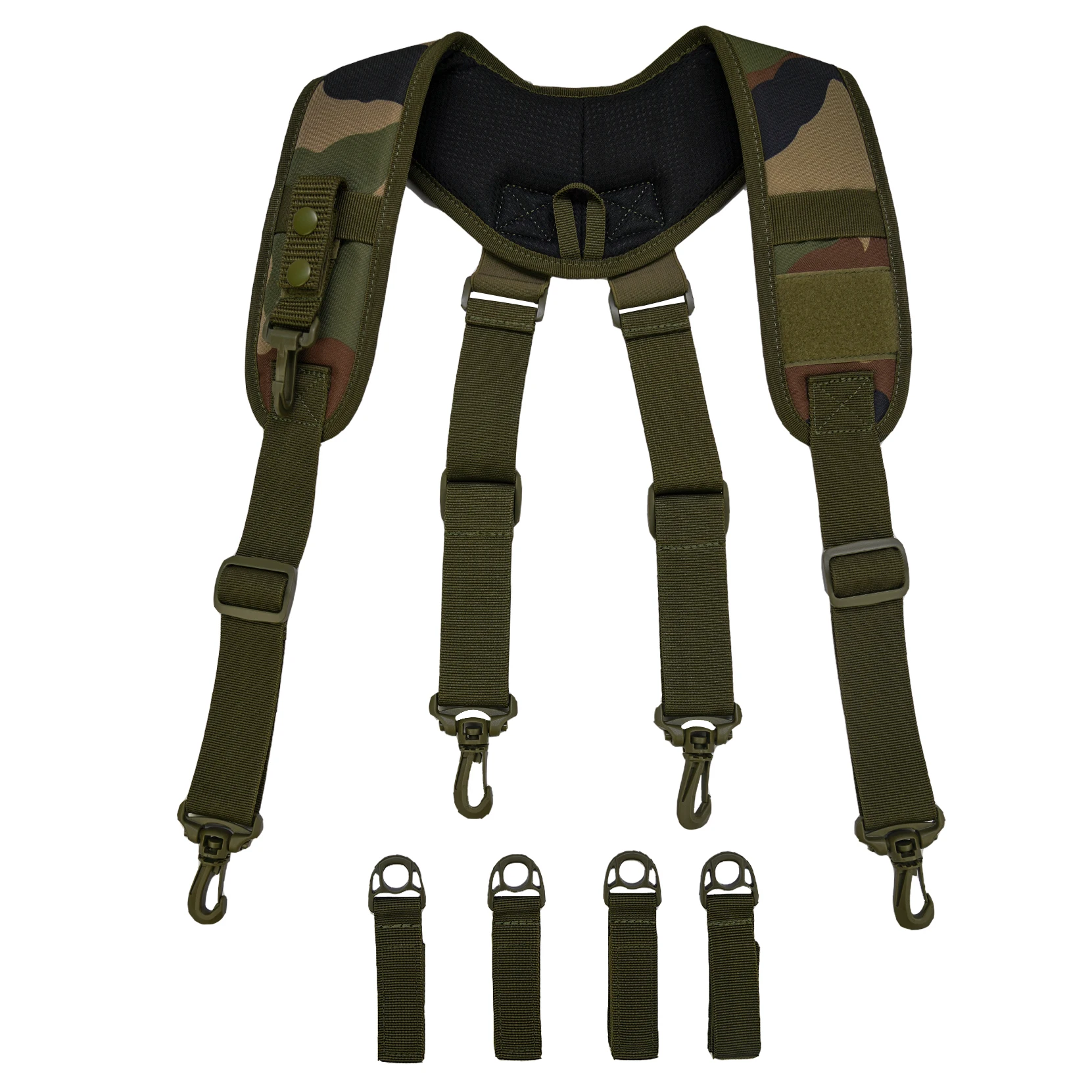 X-Back Suspenders Military Duty Belt Tactical Harness Strap Back