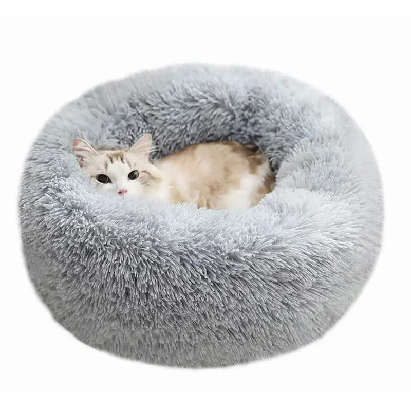 Cat Nest Round Soft Shaggy Mat for Kittens Chihuahua Indoor Dog Cat Bed Pet Supplies Removable Machine Washable Pillow Bed Cat Nest Round Soft Shaggy Mat for Kittens Chihuahua Indoor Dog Cat Bed Pet Supplies Removable Machine Washable Pillow Bed