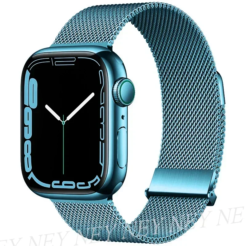 Sleek Milanese Loop Metal Watch Band Strap