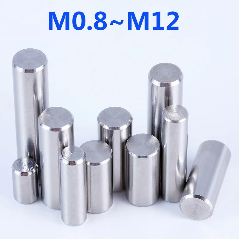 Cylindrical Pin Locating Fastener Parallel M1 M1.5 M2 M2.5 M3 M4 M5 M6 M8 M10 M12 304 Stainless Steel Solid