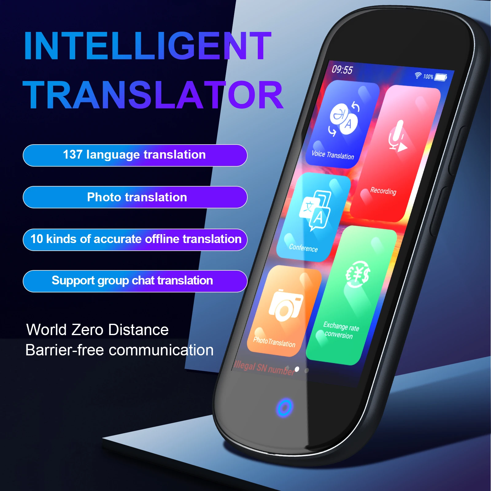 Dispositivo traductor de idiomas M9/M8, traductor inteligente de 107 idiomas  nacionales, dispositivo de traducción de texto y grabación de voz en tiempo  Real - AliExpress