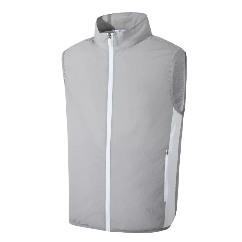 New Summer Men's Ice Vest Fan Air Conditioning Clothes Cool Vest Sport USB Charging Cooling Vest Worker Outdoor Camping Fishing