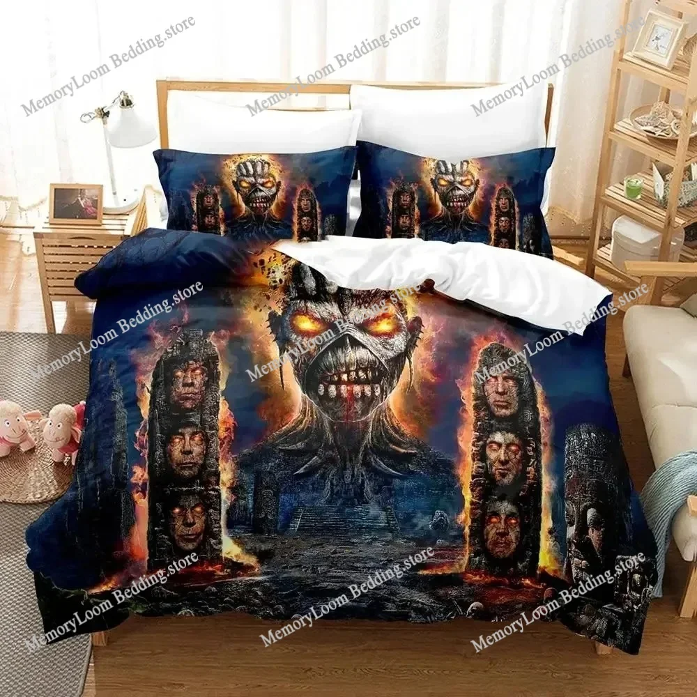 Ferro pesado metal donidens conjunto de cama capa edredão conjunto colcha fronha consolador rei rainha tamanho meninos adulto conjunto cama