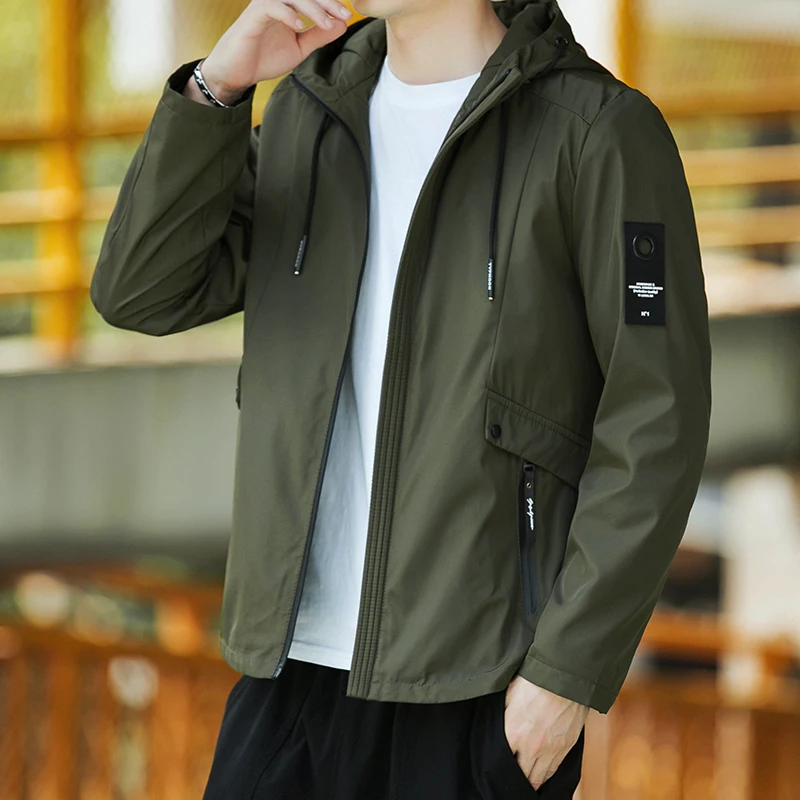 Men's Jackets Waterproof Military Hooded Jacket Windbreaker Outdoor Camping Sports Coat Male Clothing Thin Overcoat 5XL 6XL 7XL - 2