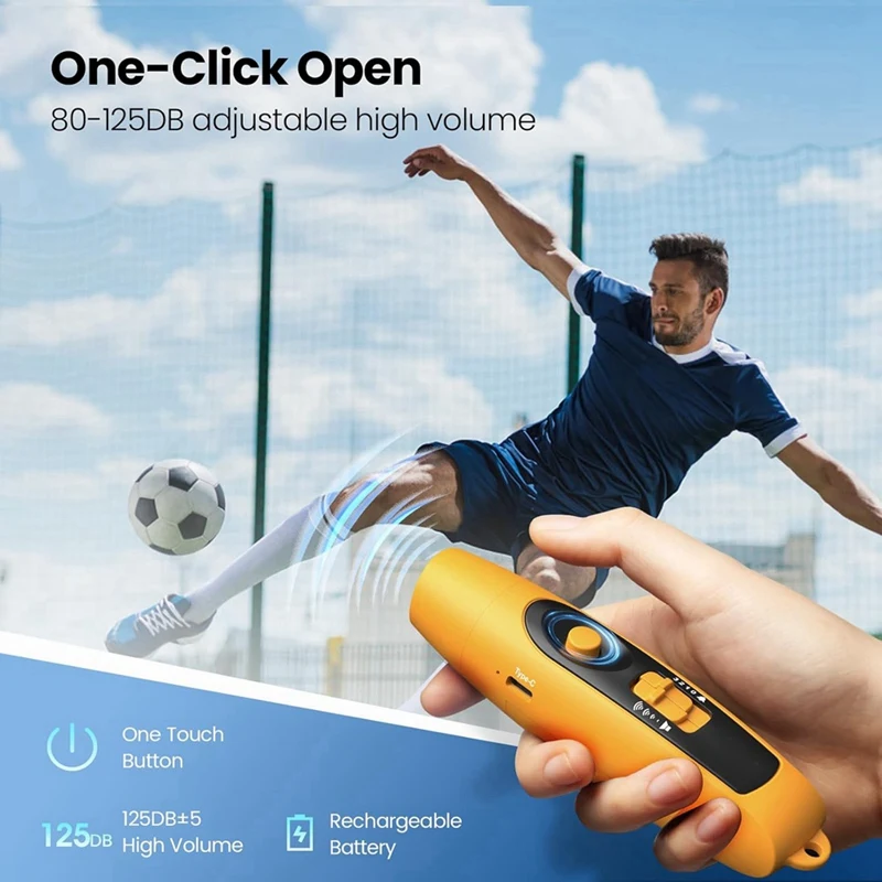 Electronic Whistle Sport Whistle Sports Whistle Soccer Whistle With USB Charging for Referee Coaches Teacher Outdoor Sport Game Camping With Lanyard