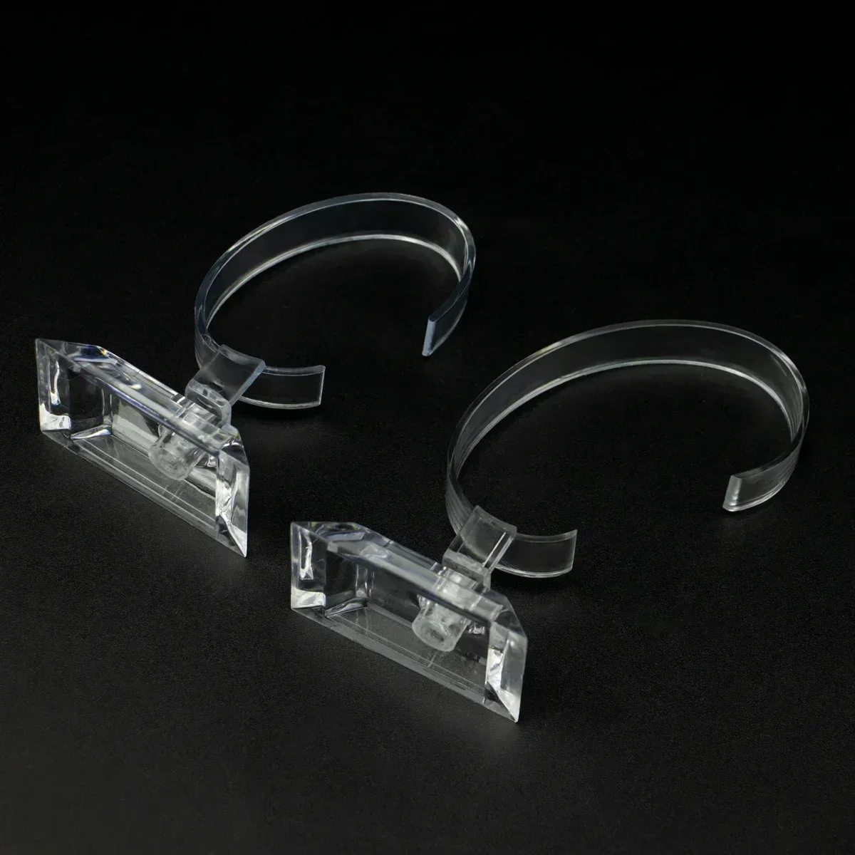 Clear Plastic Watch Box Jewelry Bangle Cuff Bracelet Watch Display Stand Holder Rack Case Watches Accessories