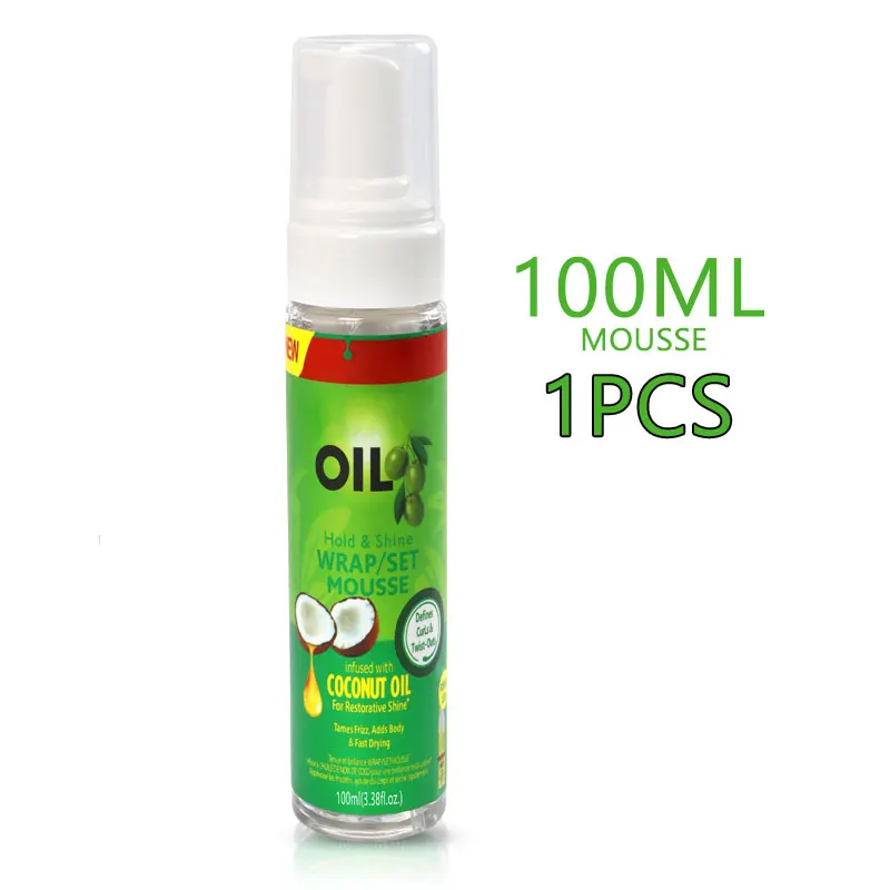 Curl Mousse Hair Styling Mousse 100Ml For Frizz Control Refreshed Defined Curly Hair Foam Pleasant Scent Olive Oil