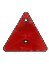  Eacalyc 4 X Trailer Red Triangle Reflectors For Gate Posts Rear Reflectors Screw-on Caravan Triangle Reflective For Trailer Bike 