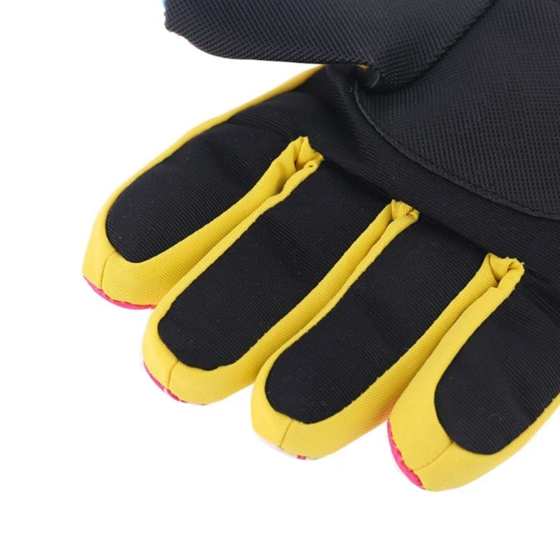 Adjustable Thermal Winter Thicken Baby Gloves Fleece Lining Waterproof Children Ski Gloves for 3-7Y Kids Outdoor Sports Mittens
