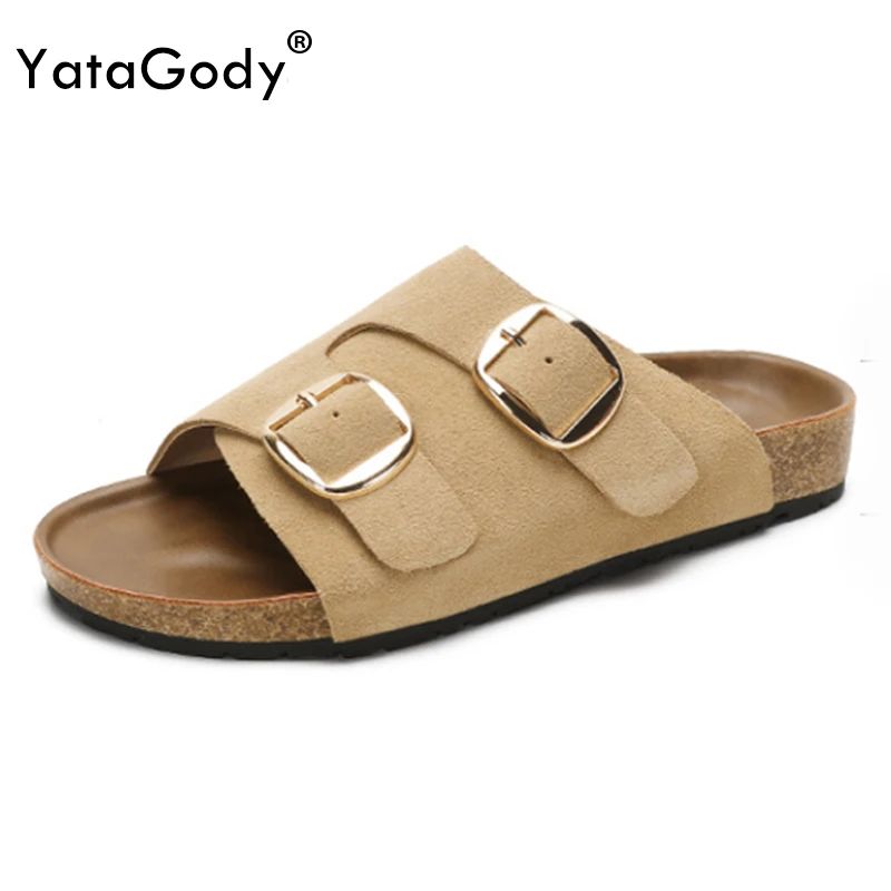 yatagody-size-35-40-women-flats-slides-slippers-real-leather-low-heels-summer-shoes-2024-ins-fashion-casual-beach-daily-dress