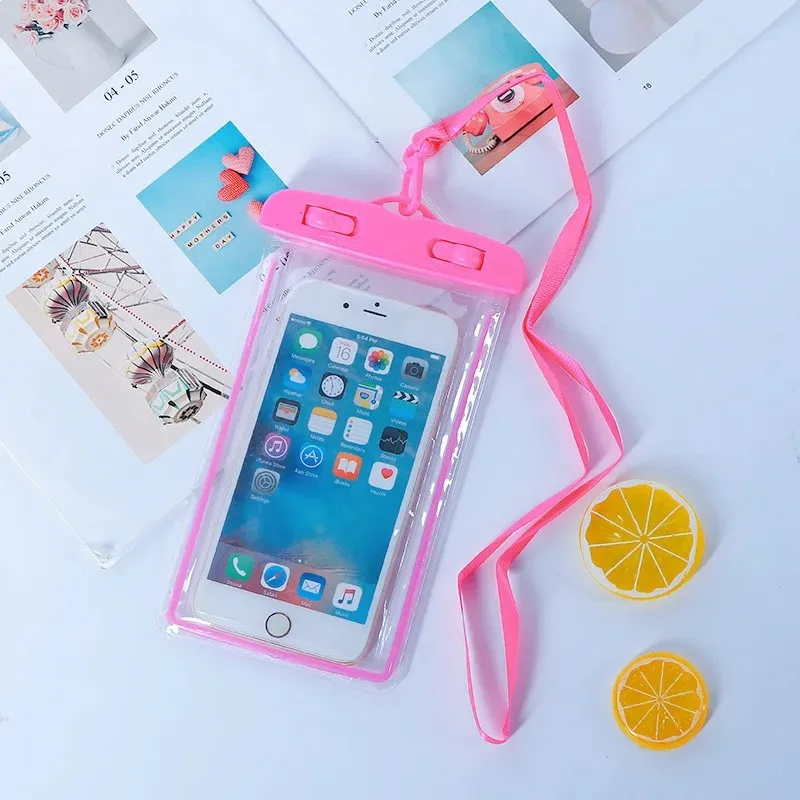 Universal Waterproof Phone Pouch 6 Inch for Swimming Diving Beach Underwater