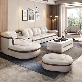 Luxury Leather Sectional Sofa 1