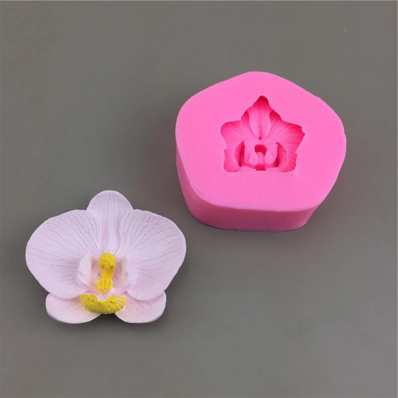 Phalaenopsis Scented Candle Silicone Mold Flower Resin Flower Candle Mold Phalaenopsis Silicone for Resin Decoration