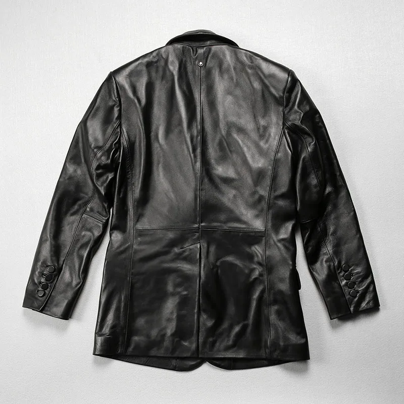 High Quality Genuine Leather Suits Women\'s Black Sheepskin Jacket