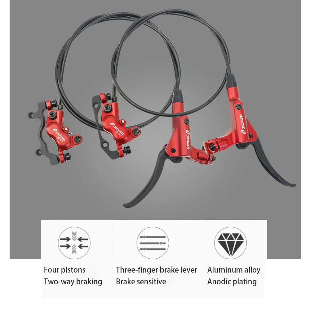 Zoom Hb876 Four Pistons Bicycle Hydraulic Disc Brake Front& Behind