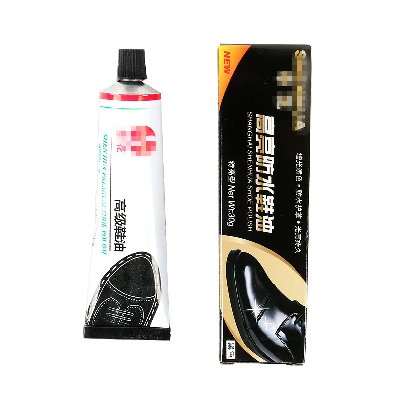 Shoe Cleaning Kit Waterproof Shoe Polish Leather Maintenance Oil Polisher Cleaning Tool for Artifact Refurbished Changing Care White Brown Black