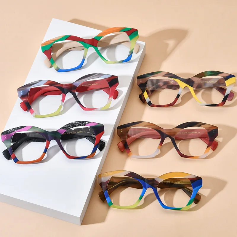 Nobler Women's Full Rim Square Cat Eye Eyeglasses 1