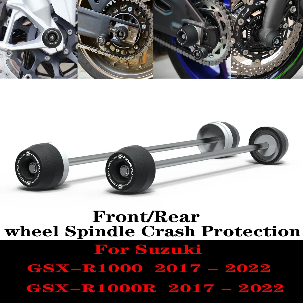 

Для Suzuki GSXR1000 GSX-R1000 GSX-R1000R 2017-2023 защита от повреждения переднего и заднего колеса шпинделя