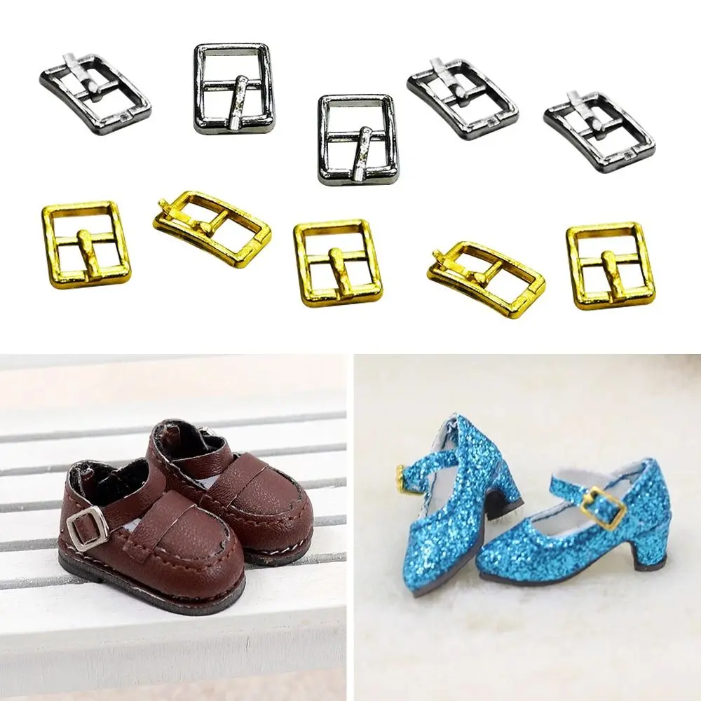 10pcs New Adjustment Tri-glide Belt Buckle 8mm Newest Doll Bags Buckles Ultra-small Mini Shoes Clothes Accessories DIY Doll Belt