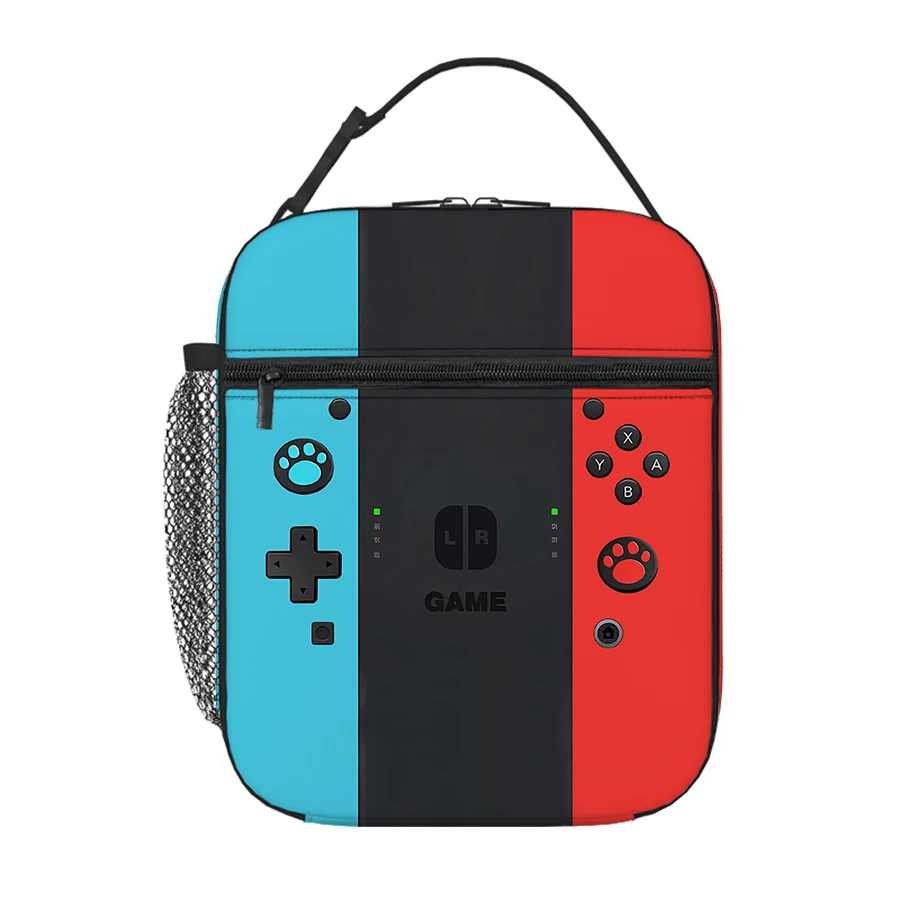 Lunchtasche für Spielekonsolen, für Jungen/Mädchen, Kinder, beste Geschenke, 2D-flache Cartoon-Thermo-Isolierung, Lunchbox-Tasche, Picknick-Tasche – Detail 12