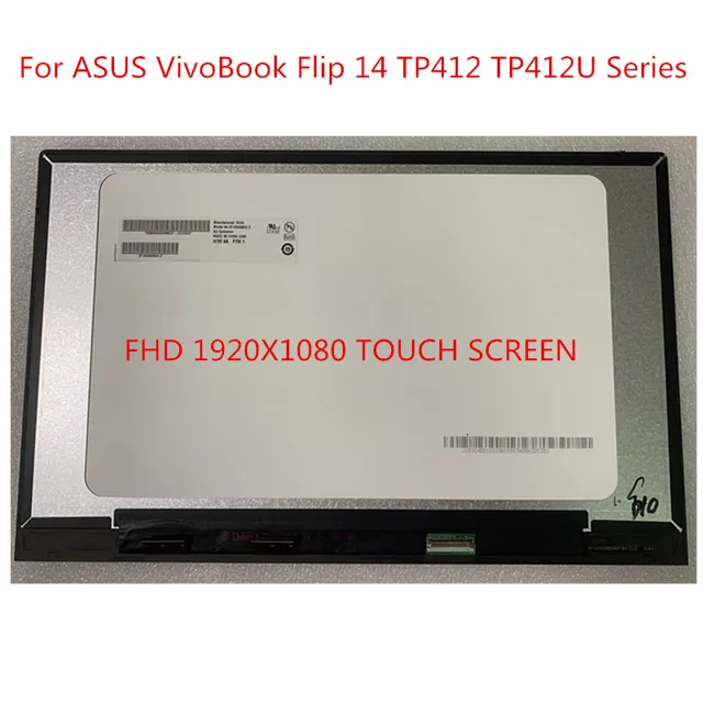 14 Asus Vivobook Flip TP412 TP412U TP412UA FHD LCD LED Assemblé Écran