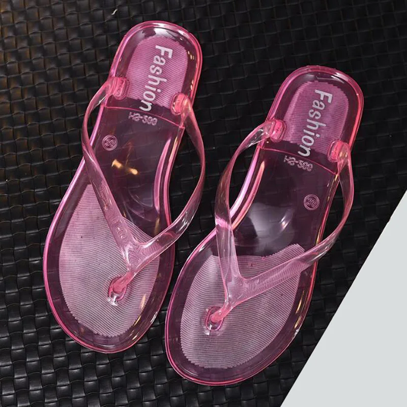 New transparent women's flip flops AliExpress