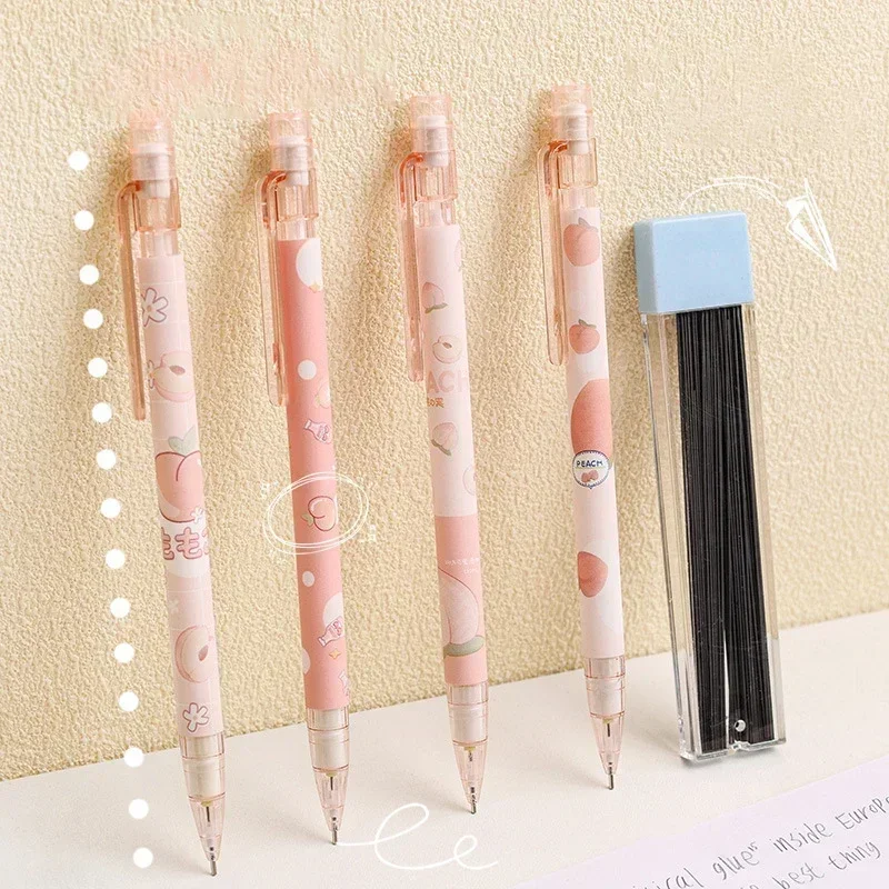 Abor 4 Pcs Cute Echanical Pencil Set Including 0.5 Pastel
