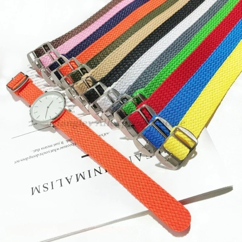 Versatile Woven Nylon Watch Band - Fabric Strap Replacement for Sport and Casual Wear