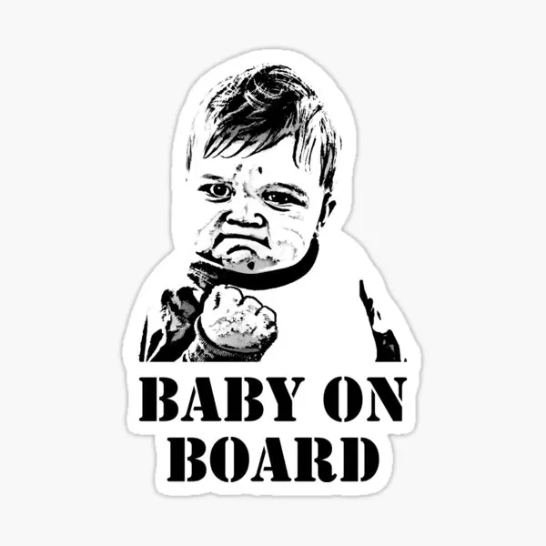 

Warning There Is Baby In The Car Sticker Auto Label 18cm MD5