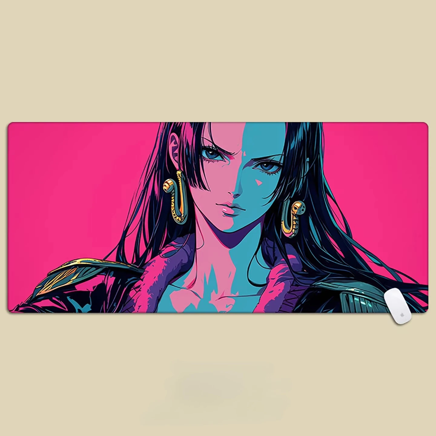 소년용 프리미엄 애니메이션 원피스 루피 로로노아 조로 사무실 마우스 패드 그로우즈드 애니메이션 소년용 게임용 컴퓨터 사무실 책상 패드 키보드 패드