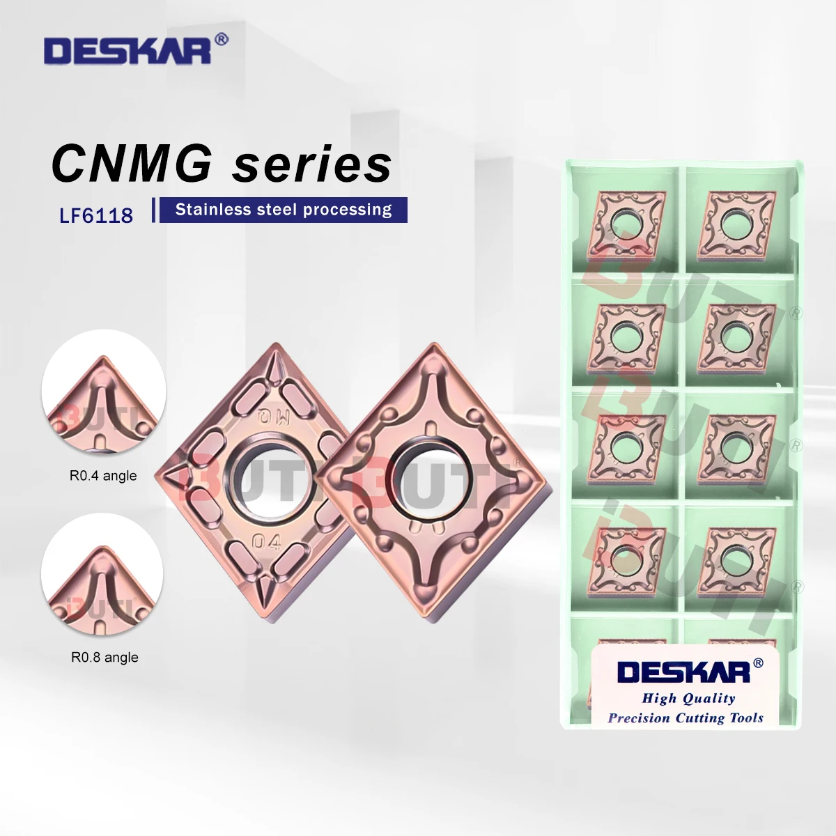 DESKAR 100% original CNMG120404 CNMG120408 MA MS MQ HS MM LF6118 plug-in Lathes Processing Stainless Steel CNMG Series Of Cutter