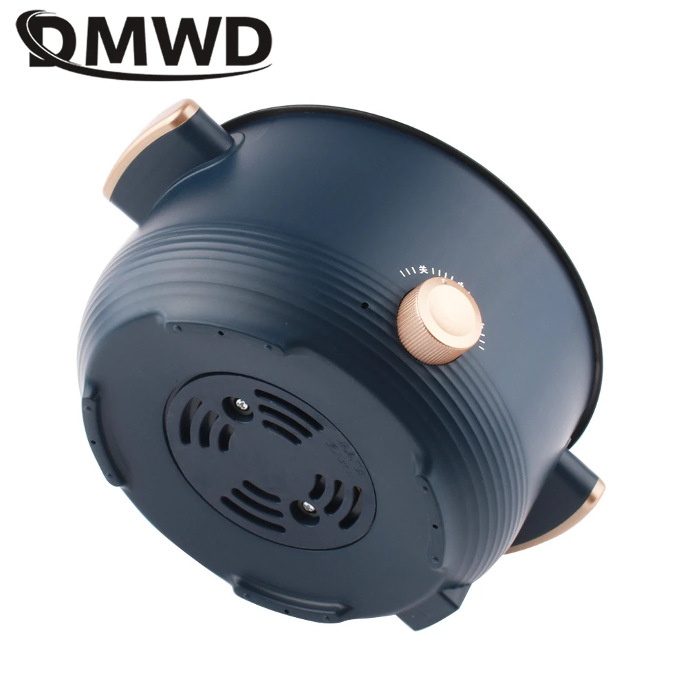 DMWD Electric Cooking Machine Large Hot Pot Frying Pan Noodles Porridge Soup Pot Multicooker Food Steamer Breakfast Maker 220V 5