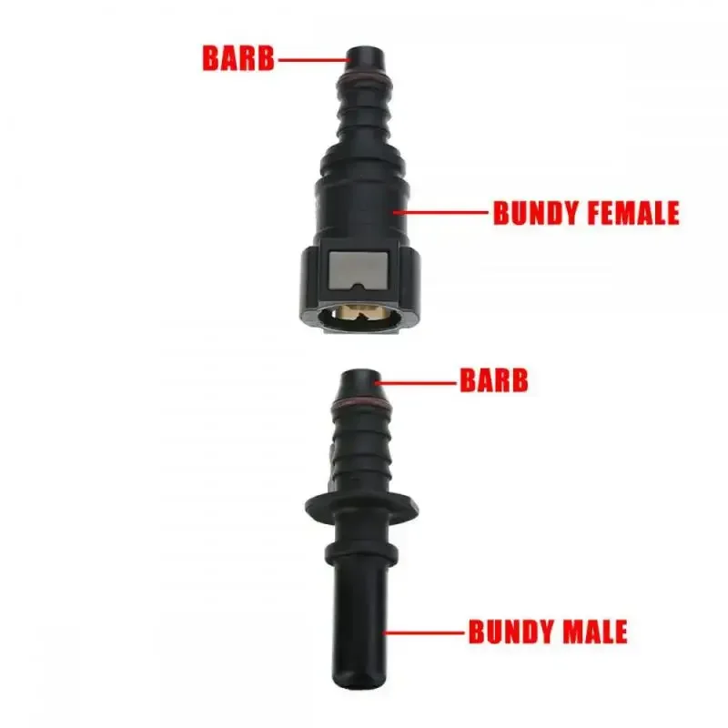 Auto Fuel Line Coupler Hose Quick Connect ID8 7.89 9.89 11.8 Rubber Nylon Oil Line Pipe Adapter Release Hose Connector