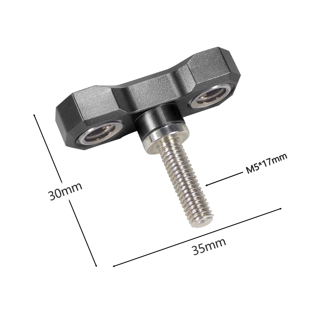 Magic Arm 360 Rotation Double Ball Head with Arri Pin 1/4 3/8 Screw Adapter for