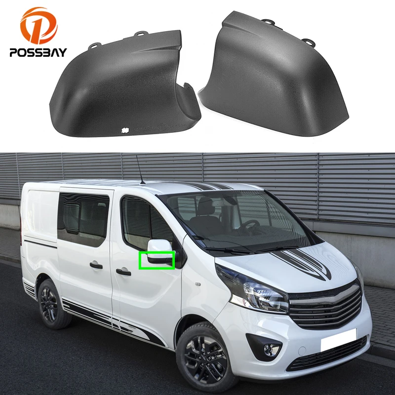 Car Lower Wing Rearview Mirror Cover Rear View Cap for Vauxhall Vivaro