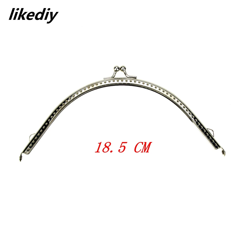 20 Pcs/Lot Glossy Silver Basic Metal Purse Frame Kiss Clasp Lock DIY Bag Accessories 8.5/10.5/12.5/15.5/18CM
