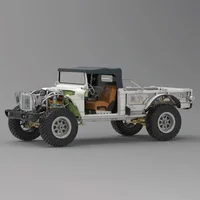 TWOLF 1/8 M715 High Simulation Climbing Car RC Remote Control Model Toy Car Kit Version All Metal CNC 2