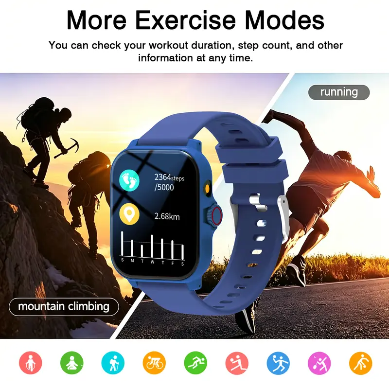 2026 New Smartwatch,Wireless Calling,Multiple Sports Modes,Sedentary Reminder, Calculator,Full Touch HD Screen,Custom Dial Wallpaper,For Android & Ios, Ideal As A Gift - Image 5