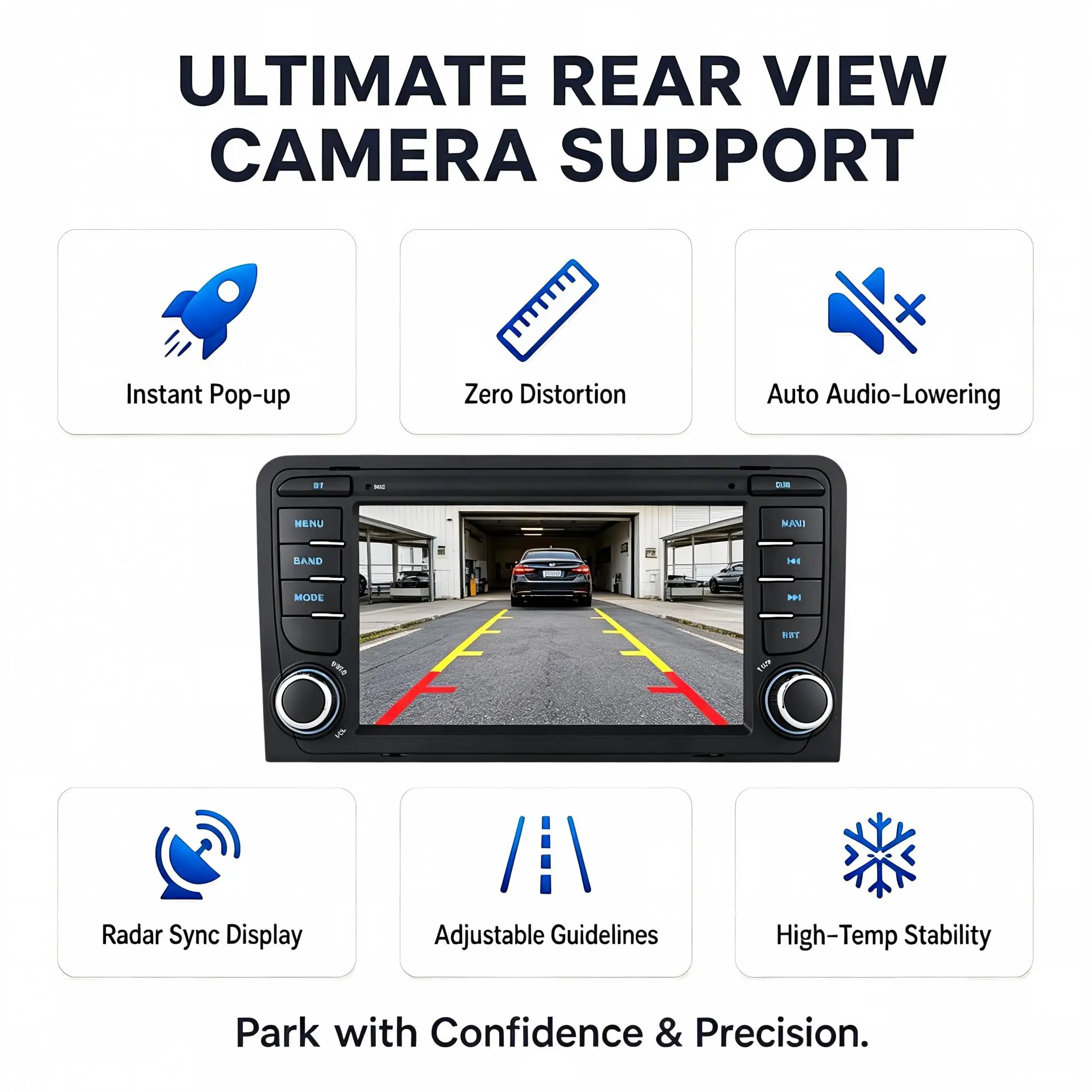 Autoradio con schermo touch da 7 pollici per Audi A3 (2003-2010), sistema Linux, con unità principale multimediale wireless Android Auto e CarPlay, Bluetooth. - immagine 5
